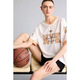 DeFacto NBA New York Knıcks Oversıze Mesh Forma Kumaş Kısa Kollu Tişört