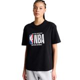 DeFacto NBA Wordmark Relax Fit Kısa Kollu Spor Tişört, XL, G0717AX26SP, Siyah-BK81, Kadın