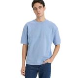 DeFacto Nefes Alabilen Loose Fit Baskılı Tişört, XL, F8129AX26SP, Mavi-BE302, Erkek