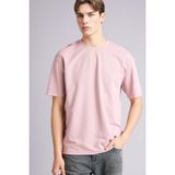 DeFacto Nefes Alabilen Oversize Tişört, L, X3926AZ26SP, Bordo-BR503, Erkek