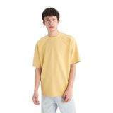 DeFacto Nefes Alabilen Oversize Tişört, S, X3926AZ25SP, Sarı, Erkek