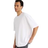 DeFacto Nefes Alabilen Oversize Tişört, S, X3926AZ26SP, Beyaz-WT34, Erkek