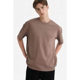 DeFacto Nefes Alabilen Oversize Tişört, S, X3926AZ26SP, Kahve-BN571, Erkek