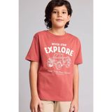 DeFacto New Regular Fıt Bordo Erkek Çocuk T-Shirt G7471A8/BR480