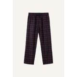DeFacto New Regular Fit Ekose Desenli Cepli Uzun Boy Flanel Pijama Altı