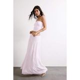 DeFacto Normal Bel Pamuk Astarlı Krinkıl Kumaş Maxi ETEK H3335AX26SM - Pembe-PN74 - 38