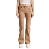 DeFacto Normal Bel Standart Boy Gabardin Pantolon, 34, G9496AX26SP, Bej-BG632, Kadın