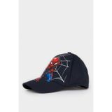 DeFacto Okul Marvel Spiderman Baskılı Pamuklu Cap Şapka Erkek Çocuk G0958A826SM