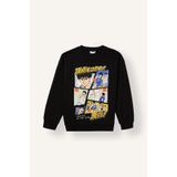 DeFacto Overshirt Fit Bisiklet Yaka Baskılı İçi Yumuşak Tüylü Sweatshirt Erkek Çocuk I3177A826WN