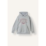 DeFacto Overshirt Fit Kapüşonlu Kanguru Cepli Baskılı Sweatshirt Erkek Çocuk