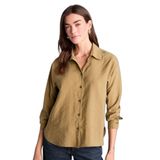 DeFacto Overshirt Fit Modal Gömlek, XS, H7396AX26SP, Haki-KH176, Kadın