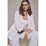 DeFacto Oversize Basic Blazer Beyaz Ceket C3215AX26AU - 38 - Beyaz-WT34