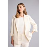 DeFacto Oversize Basic Blazer Ceket - Beyaz