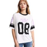 DeFacto Oversize Baskılı Beyaz Tişört, XL, G7243AX26SP, Beyaz-WT32, Kadın
