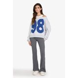 DeFacto Oversıze Baskılı Kalın Kumaş Sweatshirt, XL, G7172AX25CW, Gri-GR4, kadın