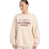 DeFacto Oversıze Baskılı Sweatshirt, 2XL, G7026AX25WN, Bej-BG186, kadın