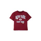 DeFacto Oversıze Baskılı Tişört Erkek Bebek, 12-18 AY, G7478A526SM, Bordo-BR285, Erkek bebek