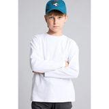 DeFacto Oversize Bisiklet Yaka Basic Uzun Kollu Tişört Erkek Çocuk I5612A826AU - Beyaz-WT34 - 5 - 6 Yaş