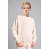 DeFacto Oversize Bisiklet Yaka Bej Sweatshirt Erkek Çocuk H7135A826AU - Bej-BG186 - 8 - 9 Yaş