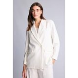 DeFacto Oversize Blazer Ceket E7732AX26SP - 34 - Beyaz-WT84
