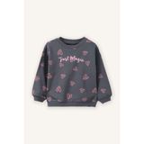 DeFacto Oversıze Desenli Sweatshırt Kız Bebek G7502A526SP