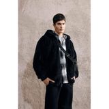 DeFacto Oversize Fermuarlı Mont F5721AX25WN, L, Oversize Fermuarlı Mont, Siyah-BK27, Erkek