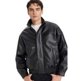 DeFacto Oversize Fermuarlı Mont G7010AX25WN, 2XL, Oversize Fermuarlı Mont, Siyah-BK27, Erkek