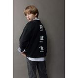 Defacto Oversize Geniş Kalıp Bisiklet Yaka Sırt Baskılı Yıkamalı Soluk Efektli Sweatshirt Erkek Çocuk, 7-8 Yaş, D8494A825SP, Siyah-BK81, erkek-çocuk, 7/8 Yaş (128cm)