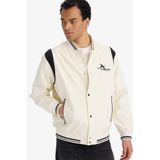 DeFacto Oversize Geniş Kalıp Kolej Yaka Su Geçirmez Mont, 2XL, F8473AX, Ekru-ER100, Erkek
