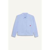 DeFacto Oversize Geniş Kalıp Oxford Uzun Kollu Gömlek Kız Çocuk, 5/6 Yaş (116cm), F2274A825AU, Mavi, Kız çocuk