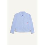 DeFacto Oversize Geniş Kalıp Oxford Uzun Kollu Gömlek Kız Çocuk, 8/9 Yaş (134cm), F2274A825AU, Mavi, Kız çocuk
