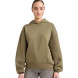 DeFacto Oversıze Kapüşonlu Kalın Kumaş Sweatshirt, L, G7375AX25CW, Haki-KH109, kadın