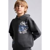 DeFacto Oversize Kapüşonlu Önü Baskılı İçi Yumuşak Tüylü Sweatshirt Erkek Çocuk