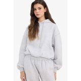 DeFacto Oversize Kapüşonlu Sweatshirt, L, G7353AX25CW, Gri-GR4, kadın