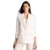 DeFacto Oversıze Tencel Blazer Ceket, 36, Z8276AZ26SM, Beyaz-WT84, Kadın