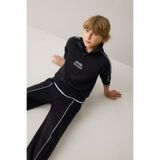 DeFacto Oversıze Uzun Kollu Dik Yaka Pamuklu Baskılı Siyah Sweatshirt Erkek Çocuk H9606A826AU