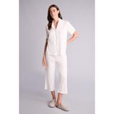 DeFacto Pamuk Pijama Takımı Ekru, S, H1700AX26SP, Ekru-ER98, kadın