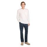 DeFacto Pamuk Pijama Takımı, S, G8168AX26SP, Lacivert, Erkek