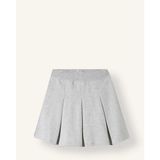 DeFacto Pamuklu Basic Pileli Mini Etek Kız Çocuk E2661A825SM - Gri-GR28 - 9 - 10 Yaş