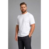 DeFacto Pamuklu Regular Fit Büyük Beden Kısa Kollu Tişört H2119AX26SP - Beyaz-WT34 - 4XL