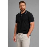 DeFacto Pamuklu Regular Fit Büyük Beden Polo T-shirt H1474AX26SP - Siyah-BK81 - 3XL