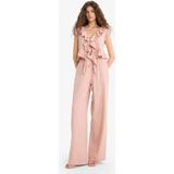 DeFacto Pantolon Wide Leg Çift Cepli Normal Bel Standart Boy D1009AX25SP - Bordo-BR479 - 36