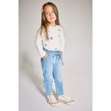 Defacto Paperbag Düz Paça Jean Pantolon Kız Bebek, 12-18 Ay (86cm), D1532A525AU, Mavi, Kız Bebek