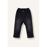 DeFacto Paperbag Jean Pantolon Kız Bebek G3411A526SP - Siyah-NM40 - 3 - 4 Yaş
