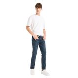 DeFacto Pedro Slim Fit Dar Kalıp Normal Bel Dar Paça Jean Pantolon, 32/32, E801GY111277, Lacivert, Erkek