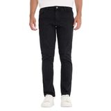 DeFacto Pedro Slim Fit Dar Kalıp Normal Bel Dar Paça Jean Pantolon, 32/32, R8788AZ25AU, Siyah, Erkek