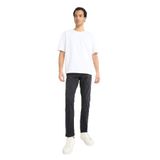 DeFacto Pedro Slim Fit Dar Kalıp Normal Bel Dar Paça Jean Pantolon, 36/32, F2922AX25AU, Antrasit-NM36, Erkek