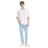 DeFacto Pedro Slim Fit Dar Kalıp Normal Bel Dar Paça Jean Pantolon, 36/32, F2989AX25AU, Mavi-NM39, Erkek