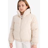DeFacto Pelüş Astar Fermuarlı Şişme Mont Kız Çocuk C5390A825AU