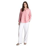 DeFacto Pembe Uzun Kollu Gömlek Tunik, S, H6877AX26SP, Pembe-PN623, Kadın